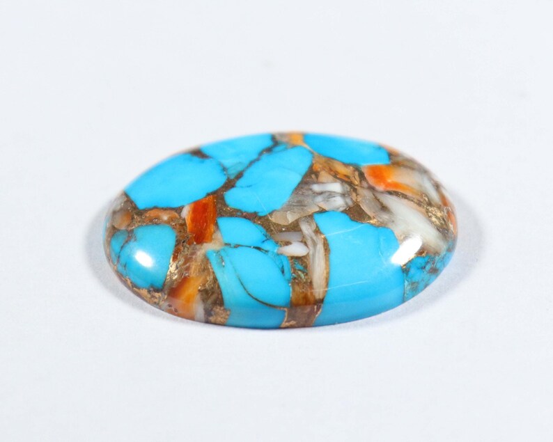 Top Designer Oyster Copper Turquoise Cabochon Oval 27x20x5 mm Oyster Turquoise Jewelry Making Smooth Cabochon Natural Turquoise Gemstone