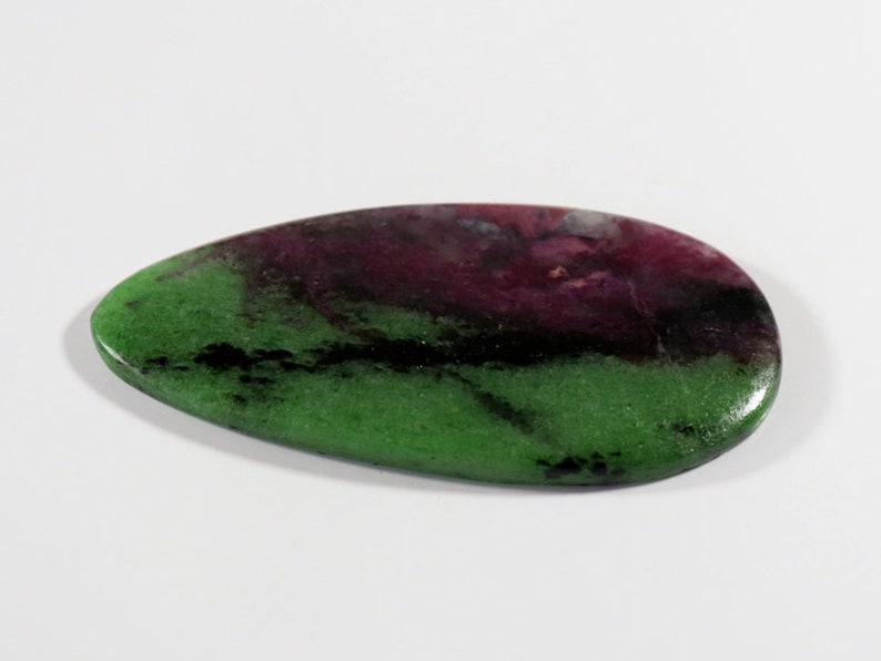 One Side PolishedRZ417 60x29x5 mm Ruby Zoisite Loose Stone Egg Shape 88 Cts Big size Ruby Zoisite Gemstone,Natural Ruby Zoisite Cabochon