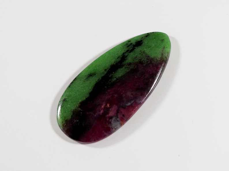 One Side PolishedRZ417 60x29x5 mm Ruby Zoisite Loose Stone Egg Shape 88 Cts Big size Ruby Zoisite Gemstone,Natural Ruby Zoisite Cabochon
