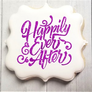 Wedding Mesh Cookie Stencil - Cookier Supplies - Silk Screen Stencil For Genie - Happily Ever After, Reusable, Fast Shipping, Love Story