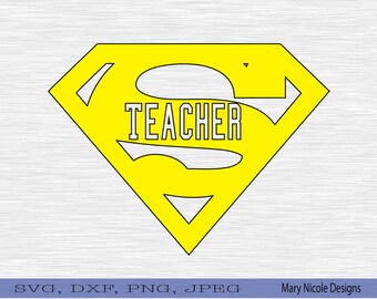 Download Hero Teacher Svg Etsy