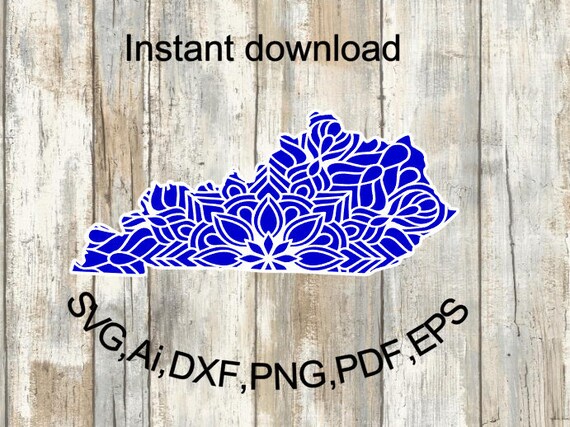 Download Kentucky Mandala Svg Dxf Png Eps Ai Pdf Circuit Etsy