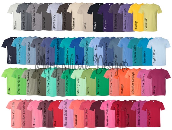 Gildan Softstyle Color Chart