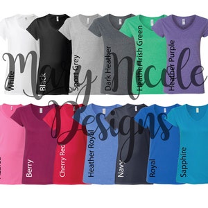 gildan 64V00L/ Carta de colores unisex // Carta de colores de Etsy