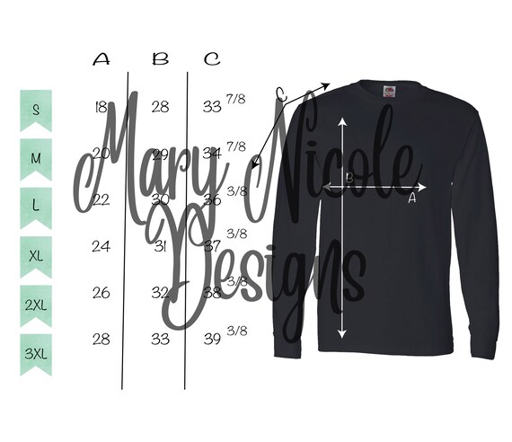 Fruit of Loom 4930 Size Chart T-shirt Mockup Flat Lay