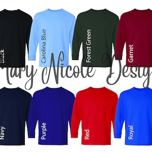 gildan 540B/ Unisex Jersey Color Chart // Etsy Color Chart // sweatshirt Color Chart