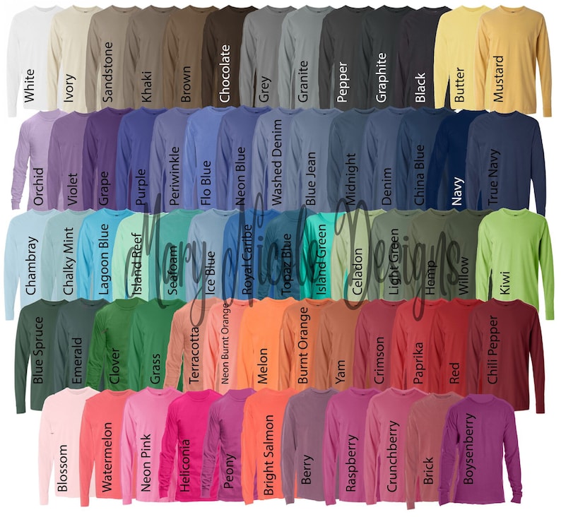 Comfort Colors Color Chart >> Comfort Colors 6014 All Color Chart Etsy Color Chart Etsy Comfort Colors Color Chart >> Comfort Colors 6014 All Color Chart Etsy Color Chart Etsy