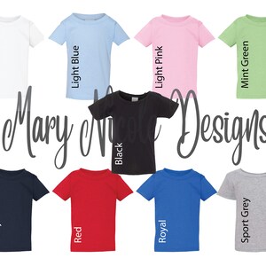 Gildan 510P  Gildan youth Jersey Color Chart // Etsy Color Chart // Tshirt Color Chart