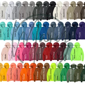 Jerzee 996 hoodie Digital File Shirt Color Chart //Jerzees996M nisex Jersey Color Chart // Etsy Color Chart