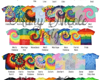 every color  Digital File Shirt Color Chart // Color tone Tie dye,T1000  Unisex Jersey Color Chart // Etsy Color Chart // Tshirt Color Chart