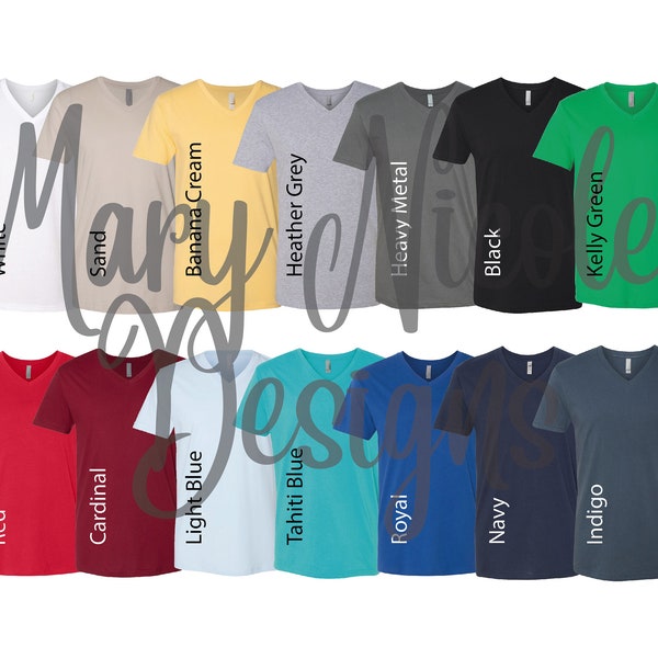 Next Level 6210 Color Chart Etsy