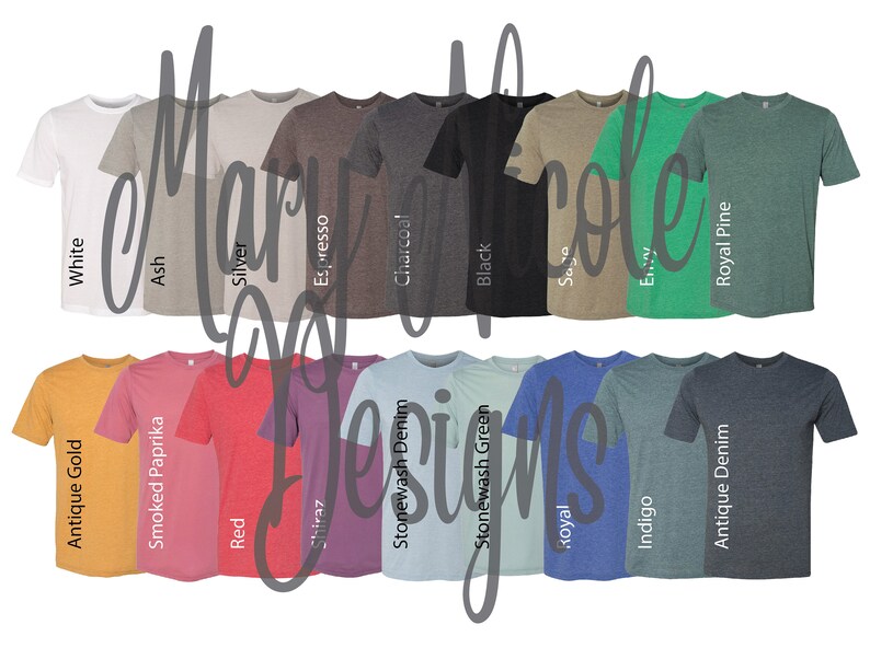 Every Shirt Color Next Level 6200 Digital File Shirt Color - Etsy