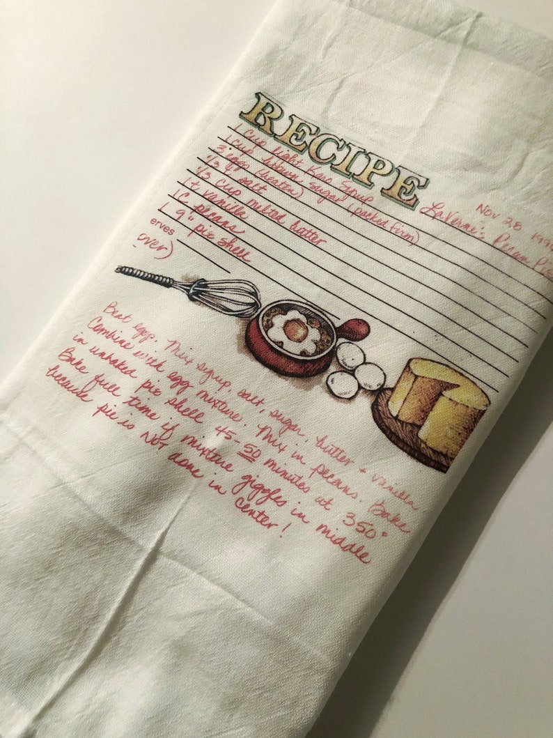 Custom Tea Towel Grandma recipe keepsake Christmas gifts Handwritten Recipe Tea Towel mother recipe keepsake Personalized gift