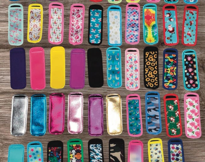 Zooper Dooper Icy pole holders mermaid tail and straight. Large variety. Metallic, blocks, Christmas, sunflowers, tie dye, koalas, unicorn
