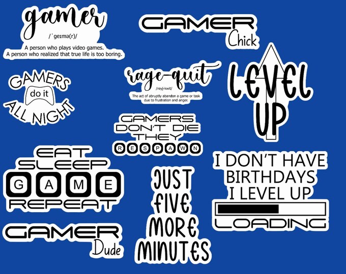 Gamer sticker pack
