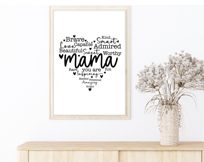 Mama decal, mother sticker