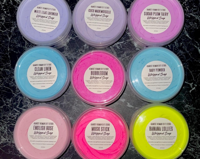 Jojoba Whipped Soap, luxury soap soft and gentle, light, moisturizing, nourishing