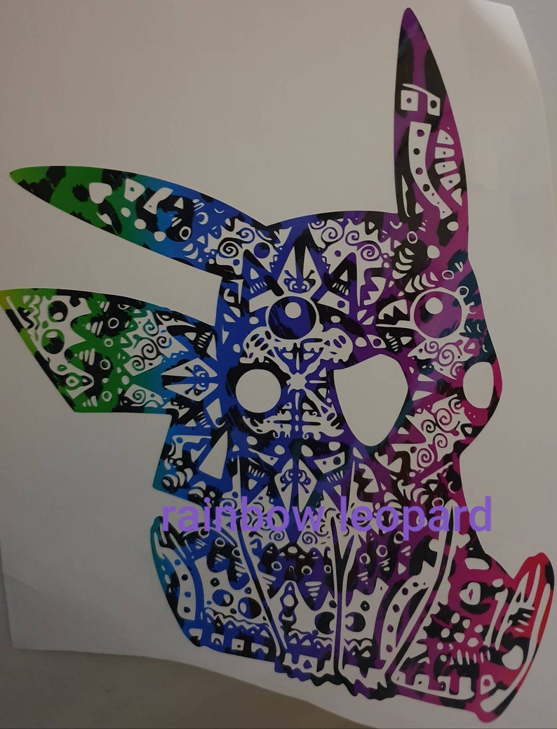 large car decals permanent vinyl pokemon mandala etsy