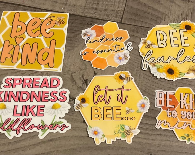 Bee kindness sticker pack