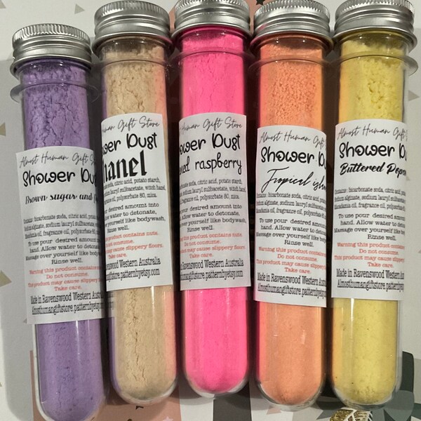 Shower Steamers Labels Etsy