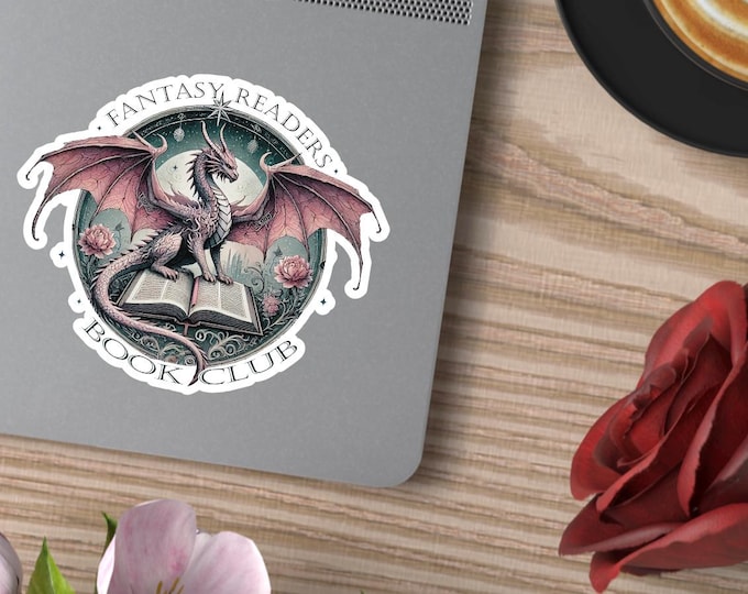Fantasy Readers Bookclub Dragon sticker