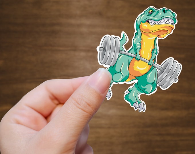 Dinosaur range decals, t-rex stickers, dino car stickers, deadlift