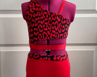 Kelsey two color dance top or set, girls dancewear, womens dancewear, dance audition, dance photo shoot, 2 piece dance set, dance separates
