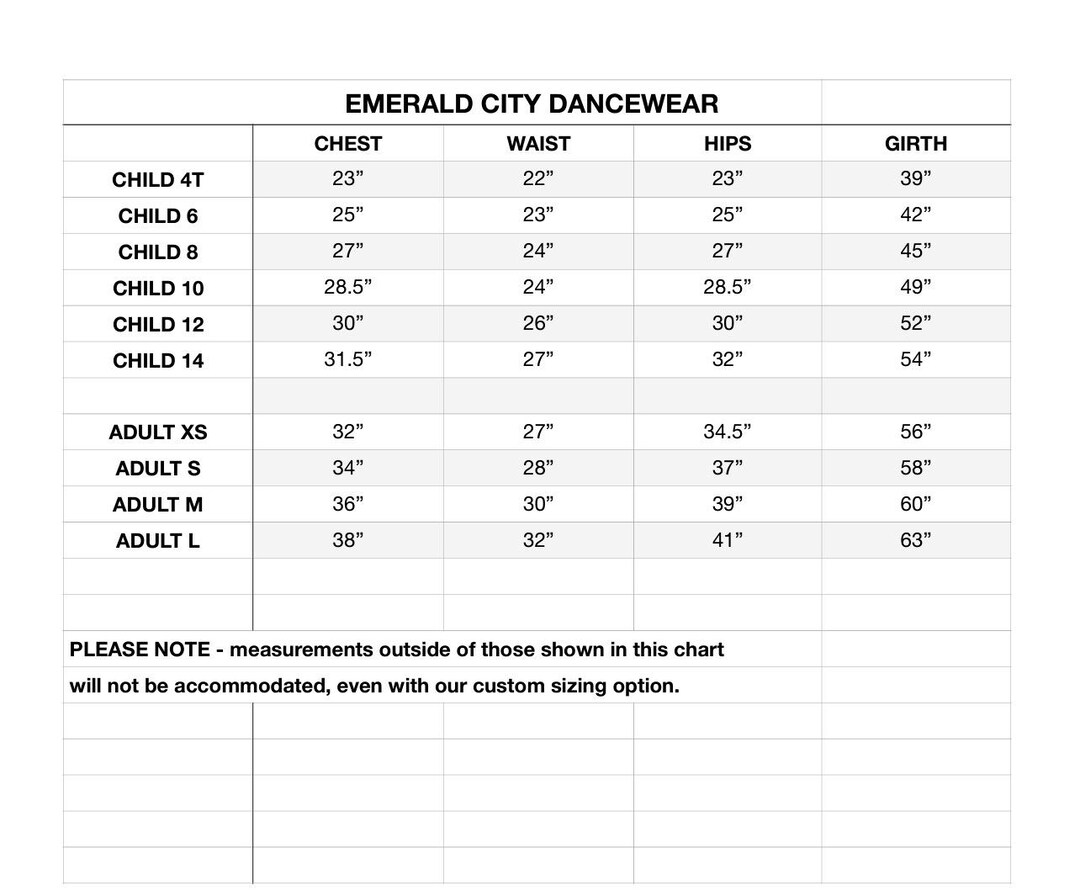 Custom Sizing Option Add-on - Etsy