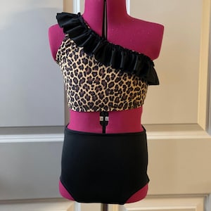 Made to Order Millie dance set, girls dance set, cheetah Dancewear, dance photo shoot, convention wear. Dance costume base