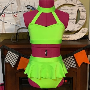 Made to Order Bailey set w/skirt, Girls Dancewear, convention wear, dance photo shoot, dance audition, dance competition, Womens Dancewear