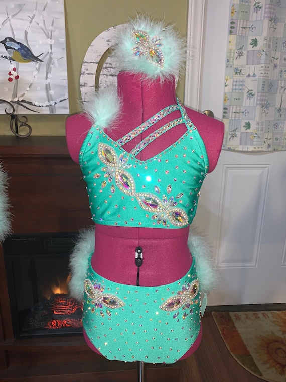 Custom Two Piece Dance Costume Girls Dance Costume Womens Etsy