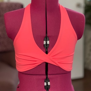 Made to order Talia twist front top, girls dance top, girls dancewear, kids dance, dance photo shoot, dance audition, dance convention wear