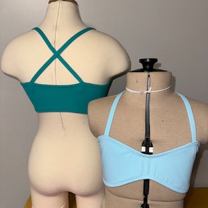 Made to Order Britney dance bra, girls Dancewear, dance top, kids dance top