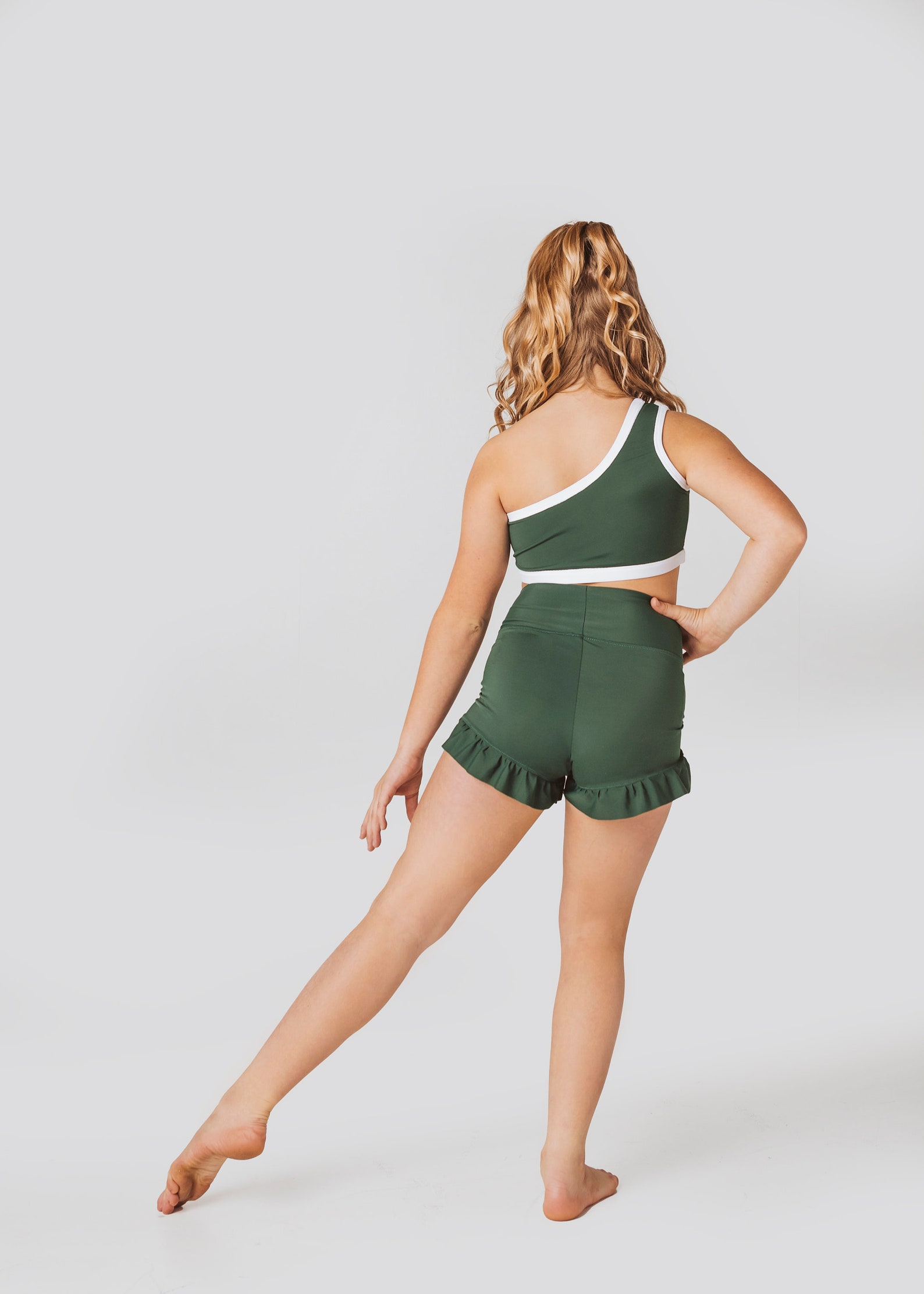 Lilly Ruffled Dance Shorts Convention Dancewear Girls Etsy