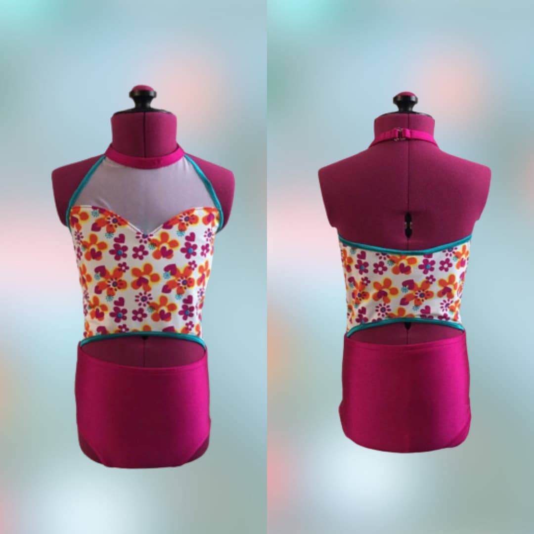 Paisley Dance Leotard. Girls Dancewear. Dance Convention. Dance