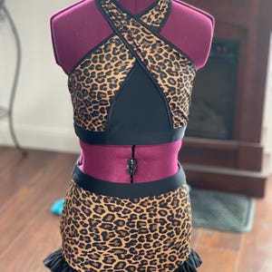 Made to Order Lexi dance set. Girls Dancewear. Womens Dancewear. Convention wear. Dance photo shoot. Girls dance class. Cheetah Dancewear.