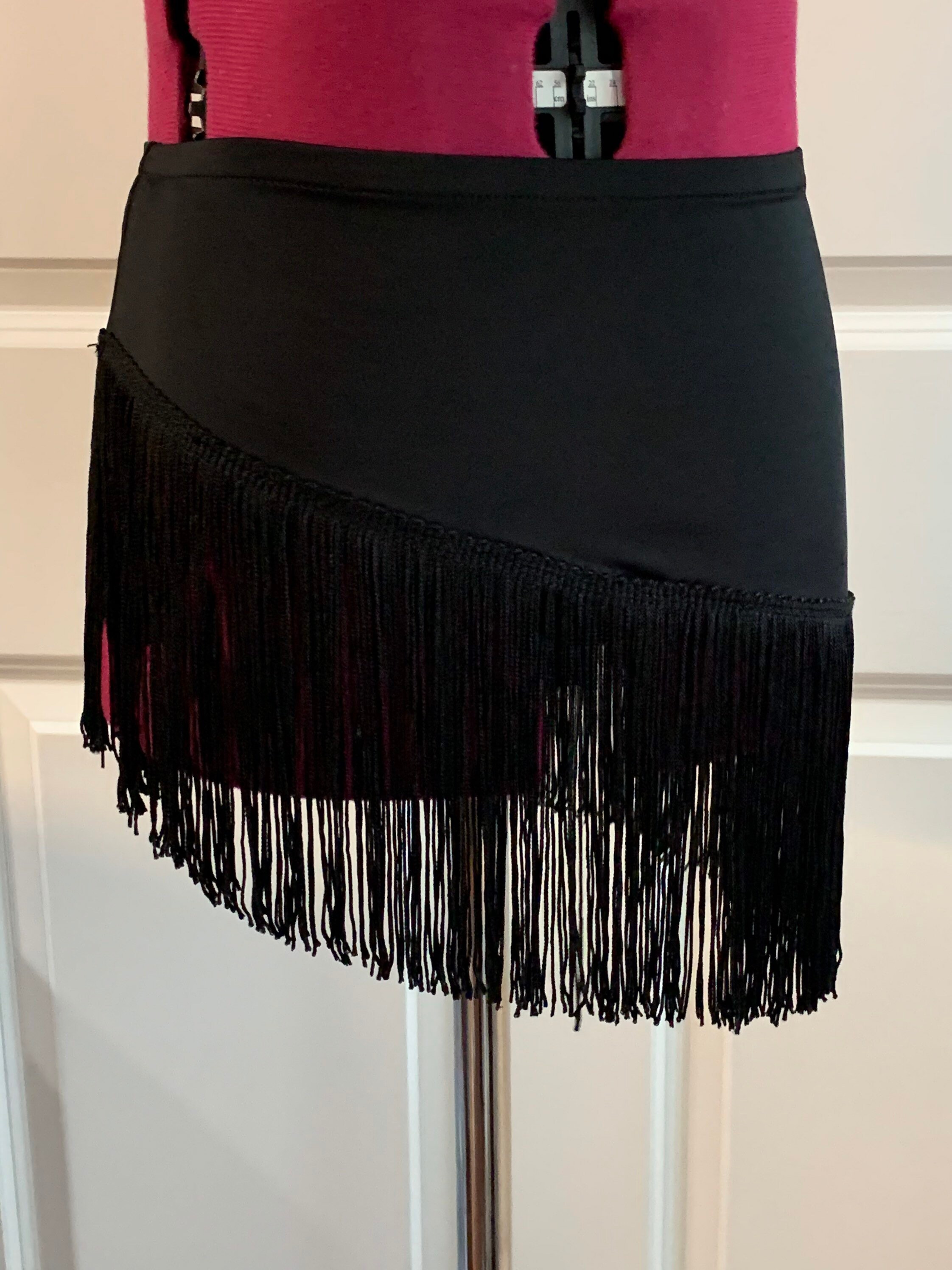 Sofia Ballroom Skirt Fringe Dance Skirt Salsa Dance Skirt Etsy