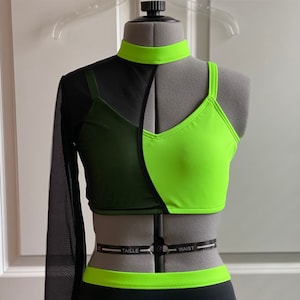 Made to order Zoe top, girls dancewear, kids dancewear, dance photo shoot, audition top, convention wear, dance costume base
