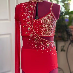 Made to Order Two Piece Dance Costume, Girls Dance Costume, Custom Dance Costume, Stage Ready Dance Costume, Jazz Costume