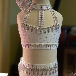 Made to Order Two Piece Dance Costume, Girls Dance Costume, Custom Dance Costume, Stage Ready Dance Costume, Jazz Costume