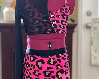 Made to order Zoe two piece dance set, girls dancewear, kids dancewear , dance photo shoot outfit, convention wear, dance costume base