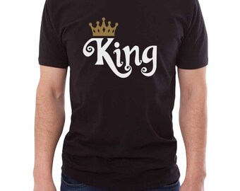 Koszulka "King" - męska koszulka z koroną, prezent dla chłopaka lub męża