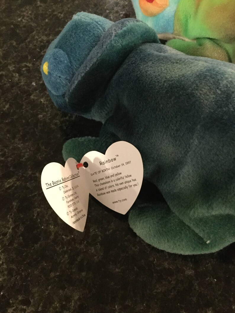 Iggy and Rainbow RARE Ty Beanie Babies Duo - Etsy