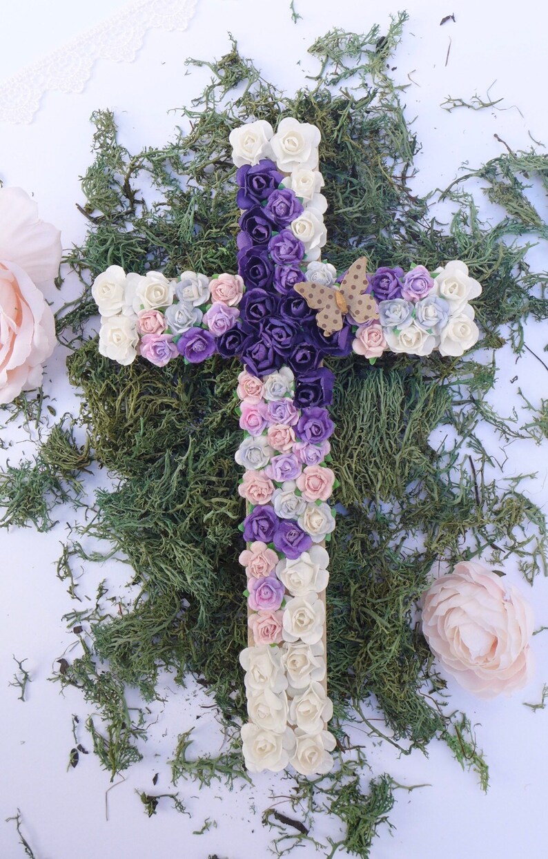 Baptism wall cross/ goddaughter gift/ baptism gift girl/ Etsy