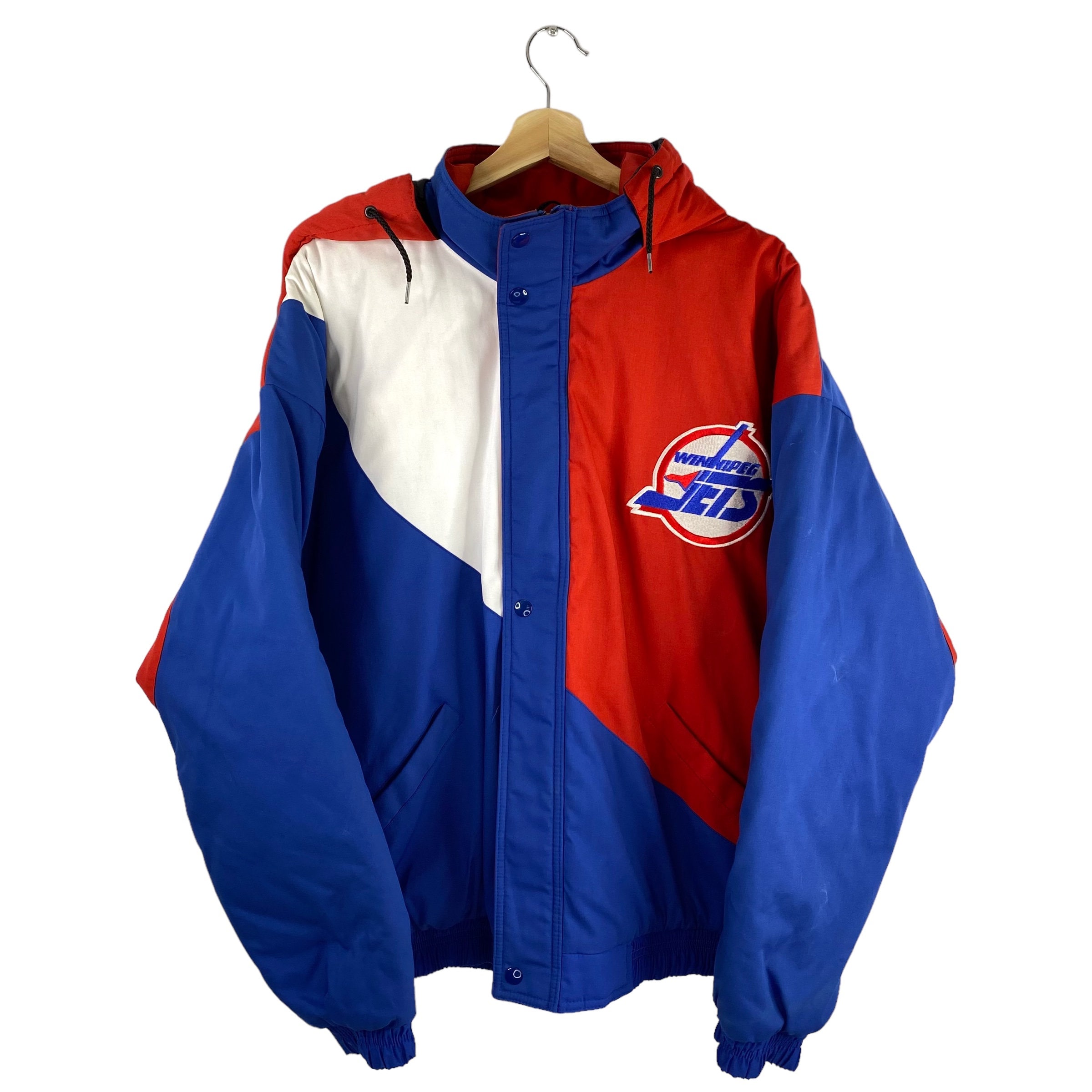 STARTER, Jackets & Coats, Winnipeg Jets Authentic Nhl Vintage Starter  Outdoor Zipper Jacket 9s Mens L