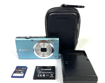 Canon Powershot A2400 IS BLUE 16.0MP Digital Camera W/battery