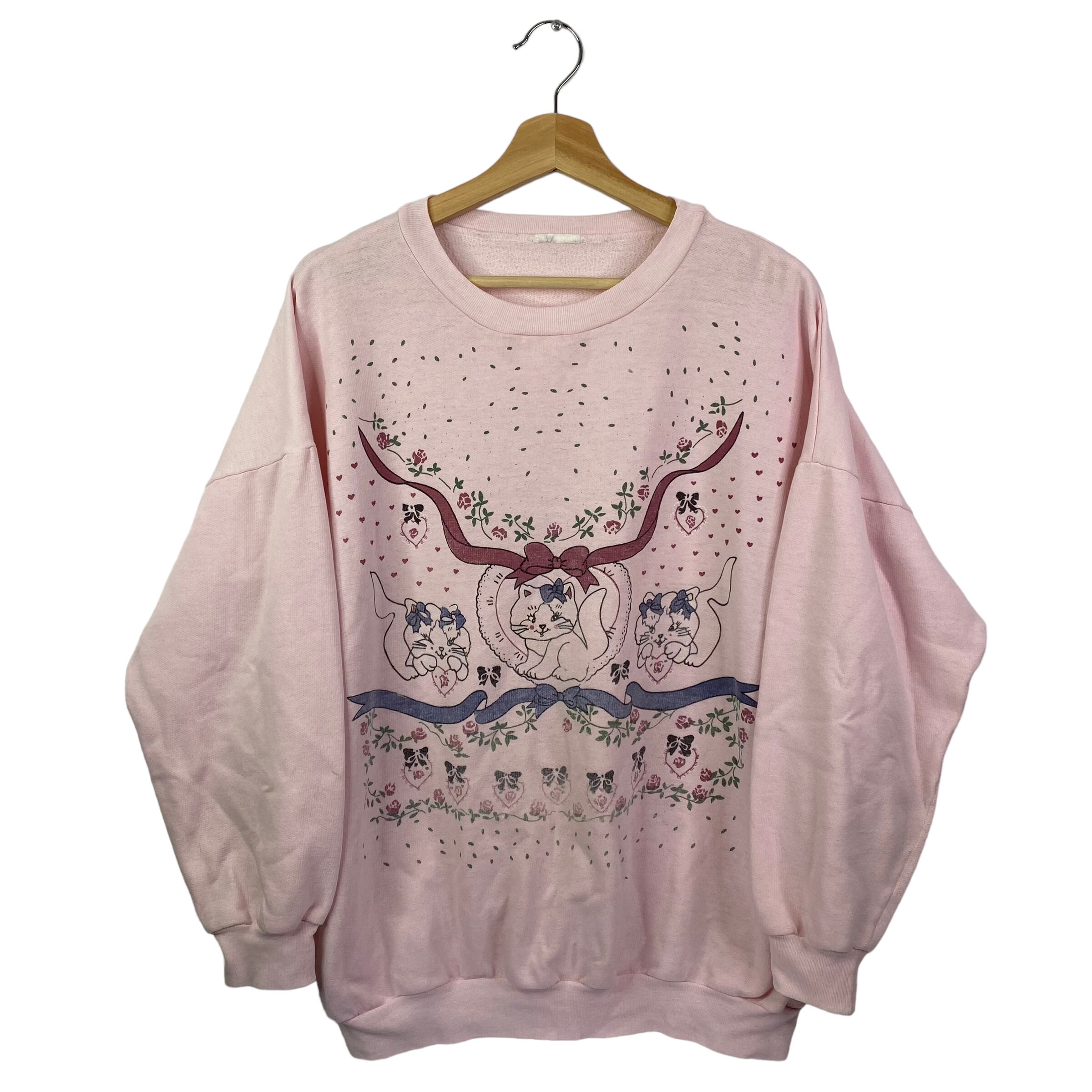 Pastel cat sweater shop