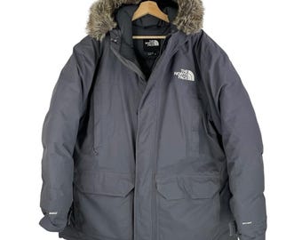 Parka acolchada North Face McMurdo Station, gris, estilo expedición, para hombre, talla XXL