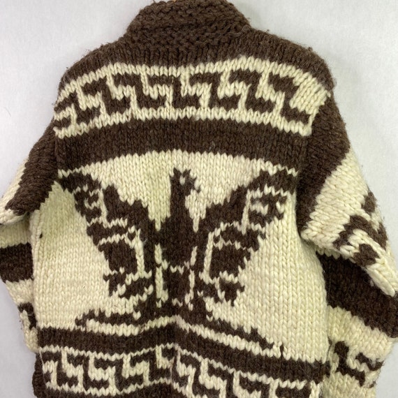 VTG Thunderbird Handknit Wool Cowichan Canada 60s… - image 6