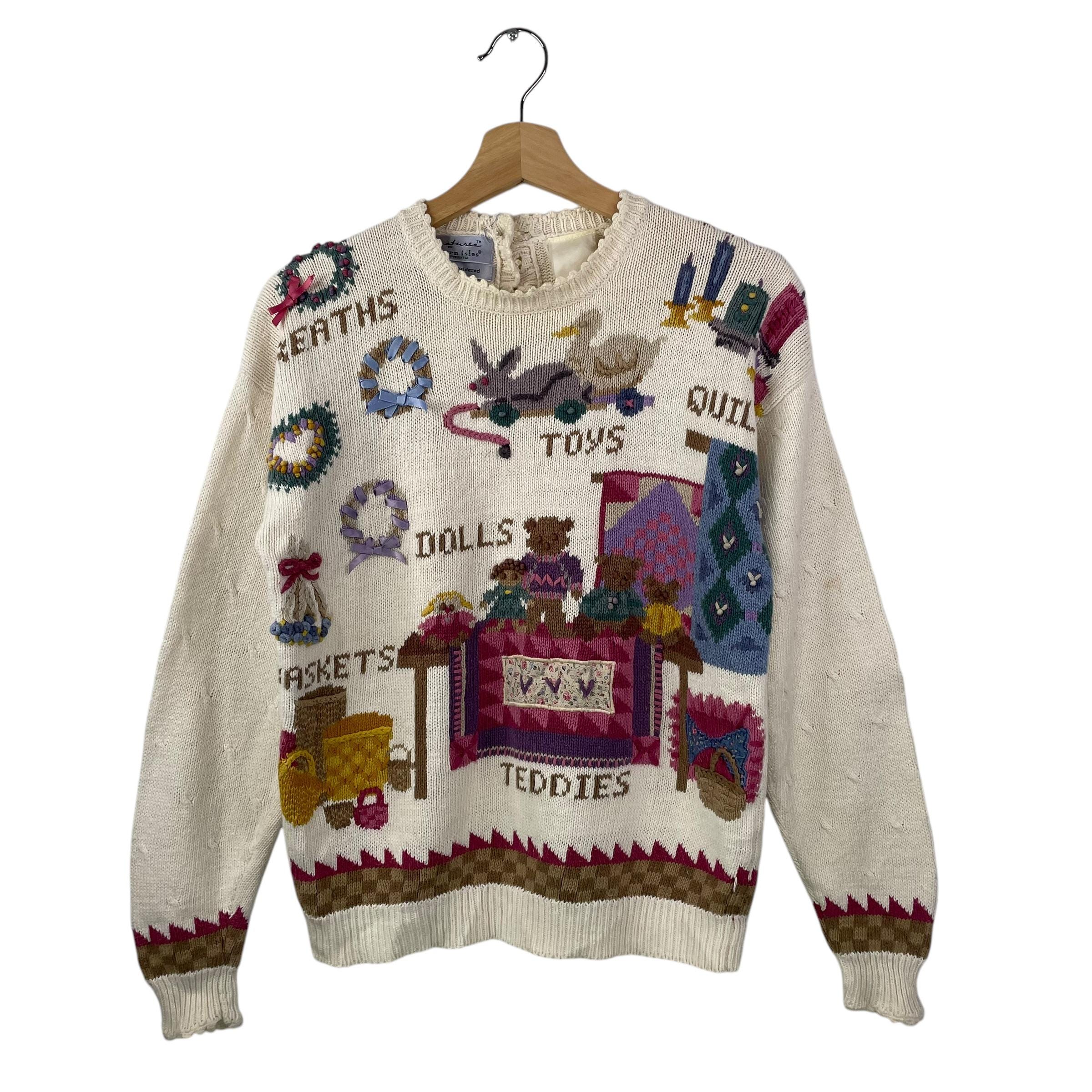 新品 northern isles ハロウィン柄 ハンド ニット セーター S 新品 northern isles ハロウィン柄 ハンド ニット セーター S 新品